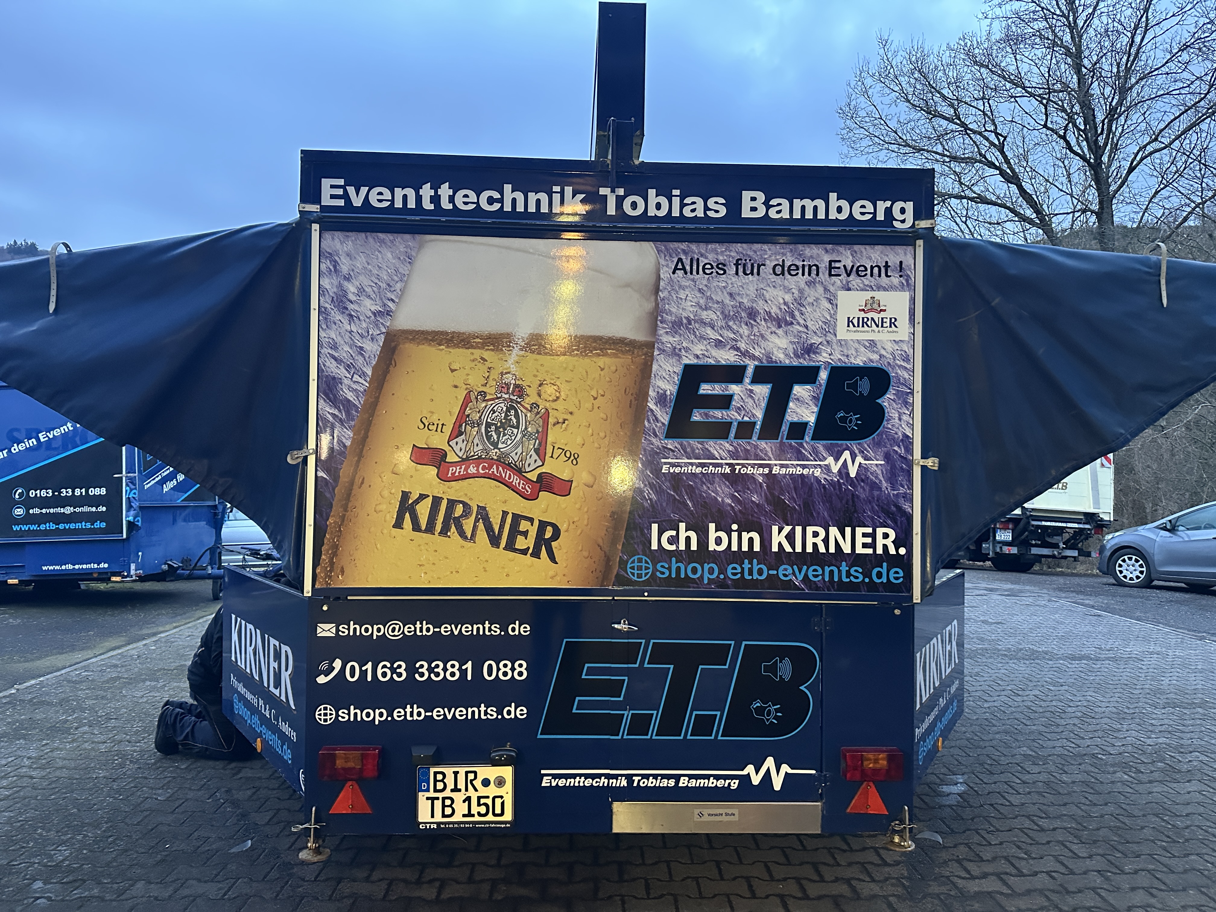 Ausschankwagen Kirner 4 Zapfhähne